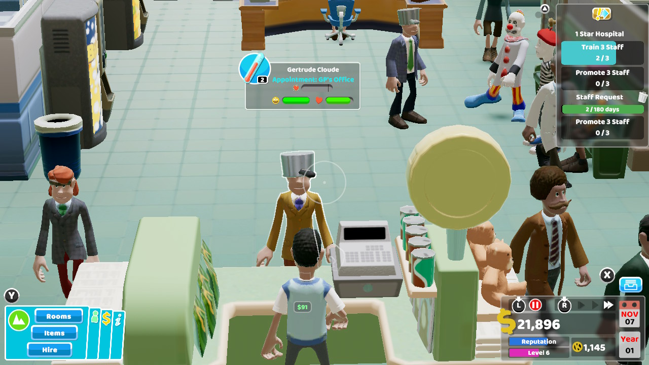 Review Two Point Hospital (Nintendo Switch) Geeks United