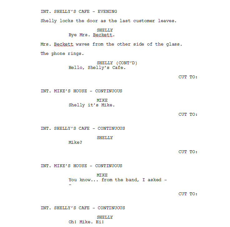 Writing The 'Cut To' Transition Indie Tips