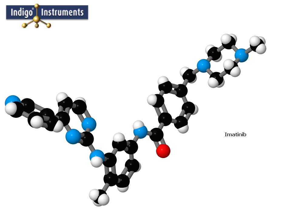 Imatinib Cancer Drug Molecular Model built with Indigo Instrument