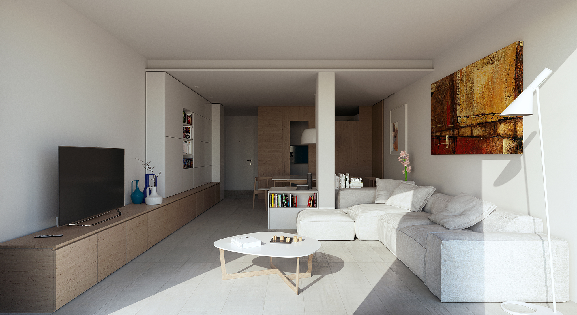 Living Room Daylight Indigo Renderer