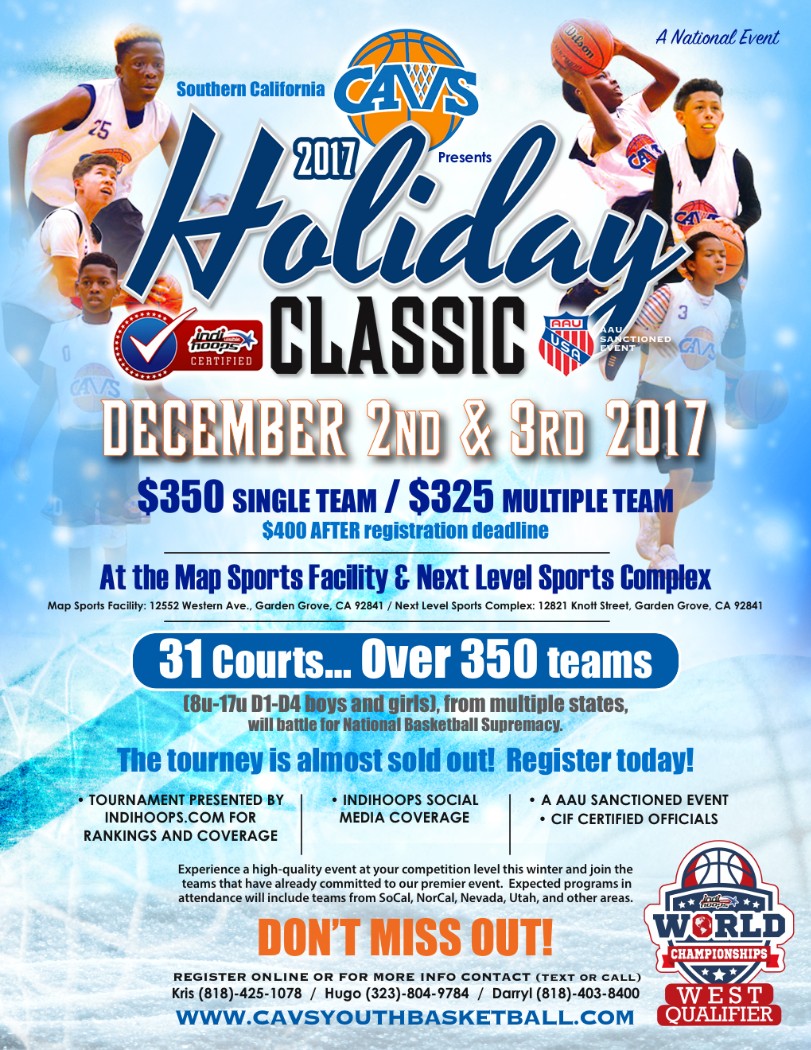 Cavs Holiday Classic AAU Basketball Tournaments Authority on Youth Basketball