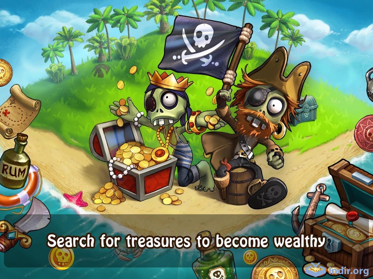 Zombie Castaways indir (Android) Android için Zombi Şehir Kurma Oyunu
