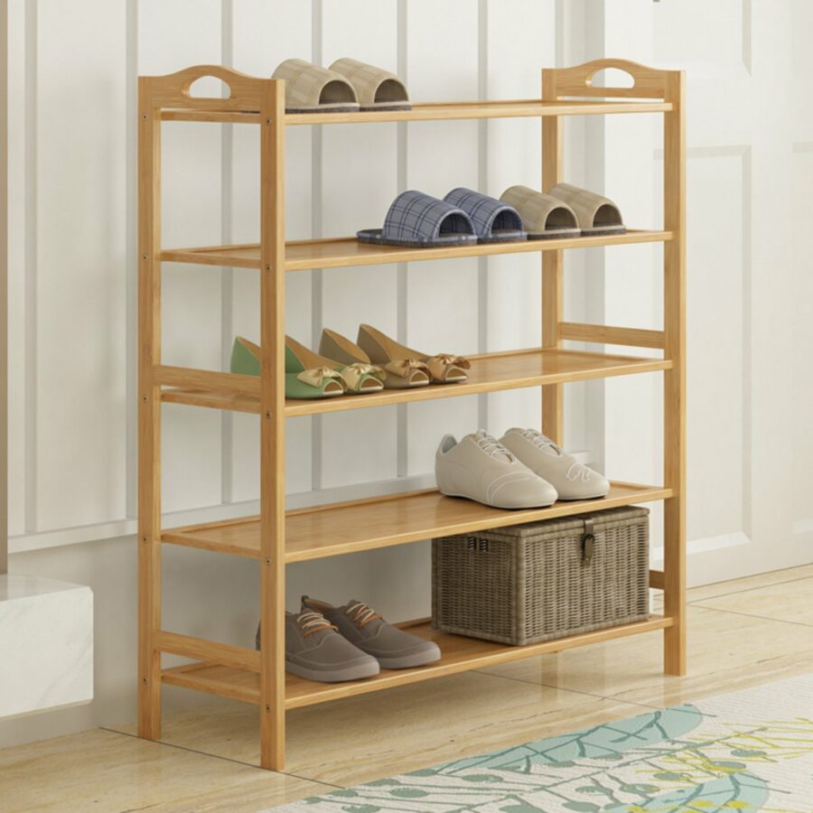 Rak Sepatu Kayu Tower - Indofurnia