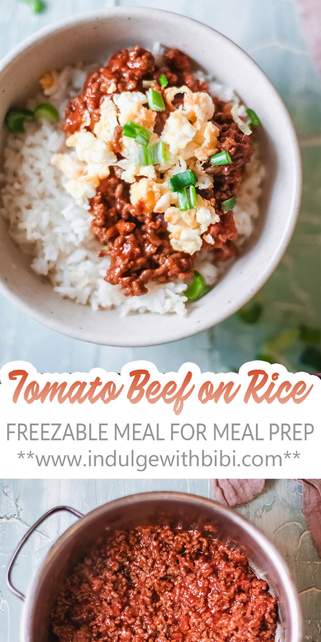 Easy Tomato Beef on Rice Using Simple Ingredients Indulge with Bibi