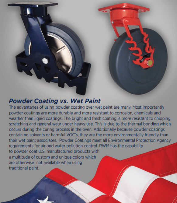 Powder Coating Vs. Wet Paint Making Powder Coating a Standard on US