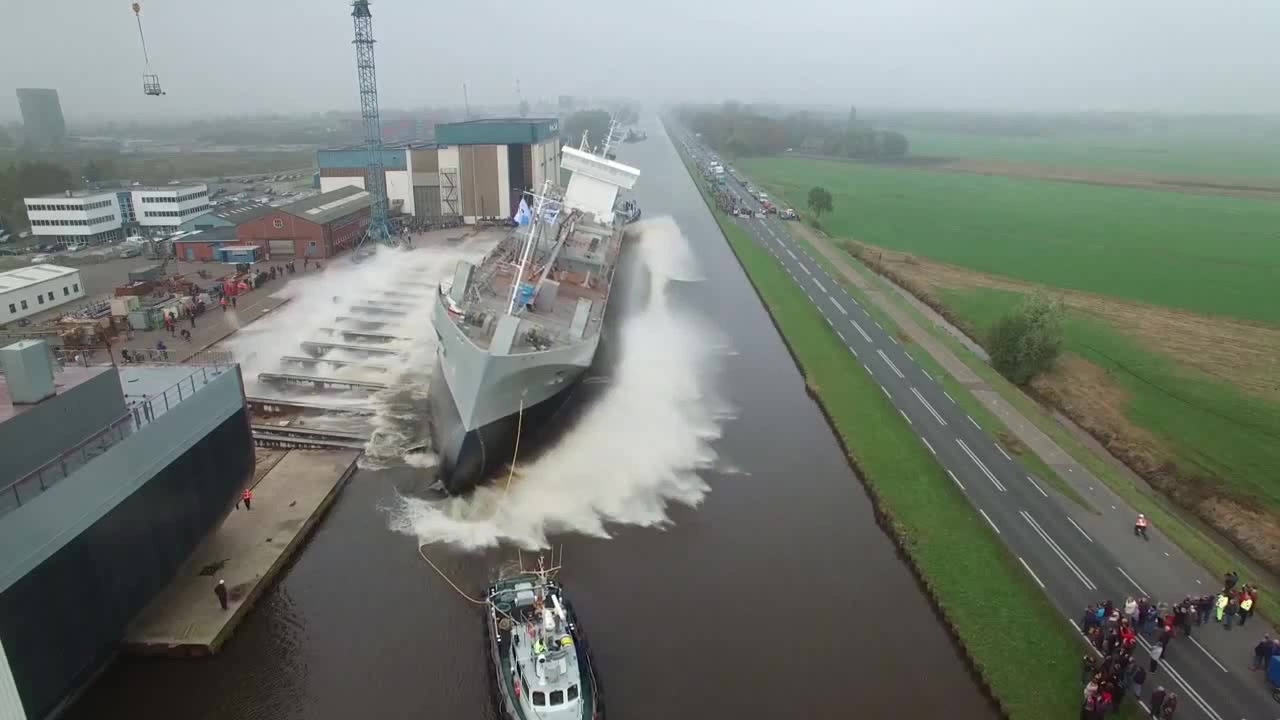 The M.V. Greenland Launch About Created Its Very Own Tidal Wave