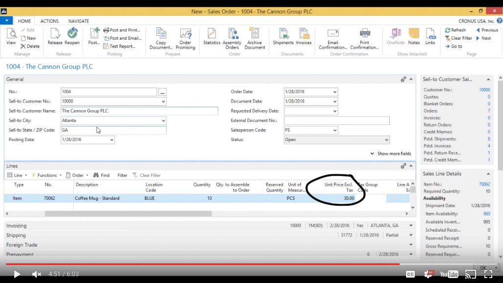 Inventory Cost Update in Microsoft Dynamics NAV 2015