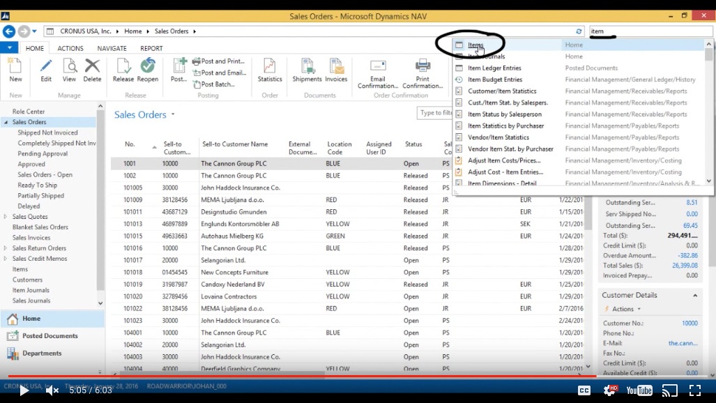 Inventory Cost Update in Microsoft Dynamics NAV 2015