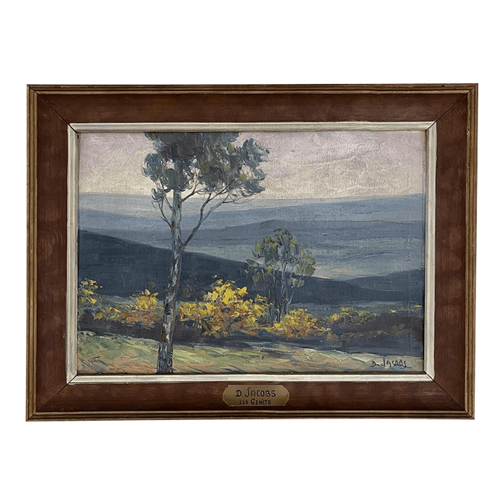 Antique Framed Oil Painting on Board by Dieudonné Jacobs (18871967)