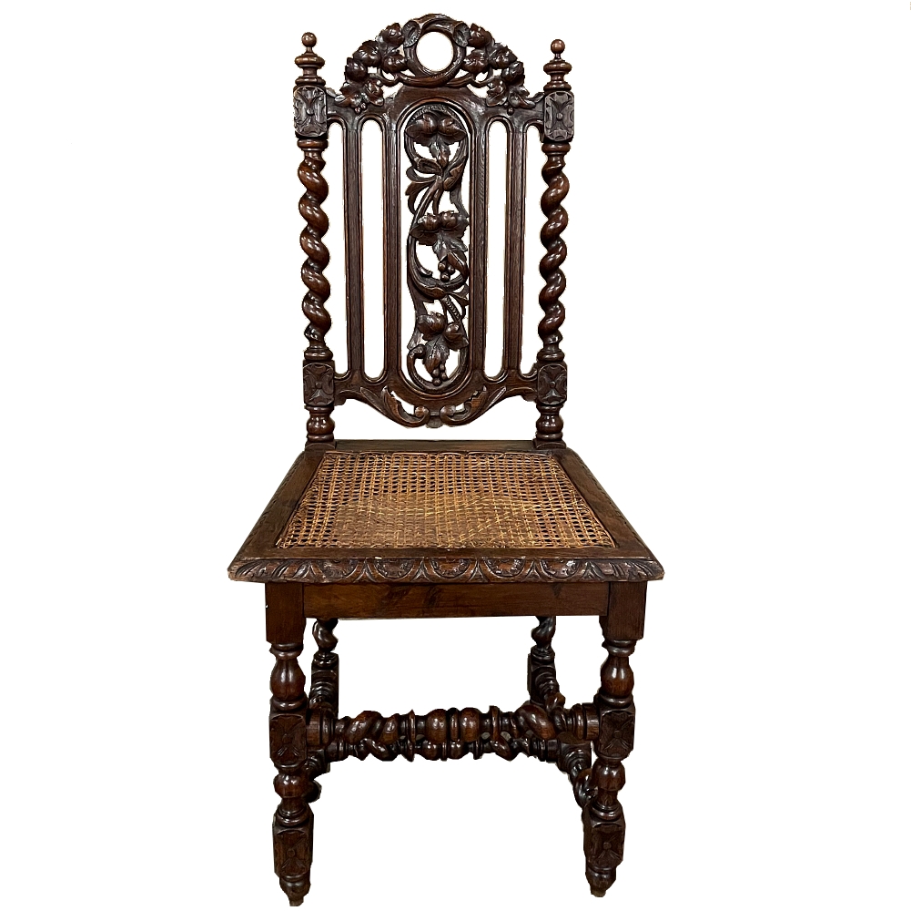 Set of Four 19th Century French Renaissance Chairs