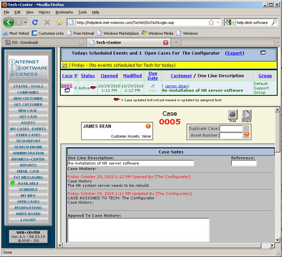 Tech+Center open source webbased help desk software
