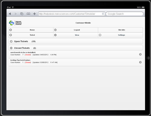 Help Desk on Mobile and Tablets Software Sciences Help Desk