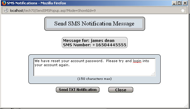 txtmsg2 Software Sciences Help Desk/Service Desk Desk