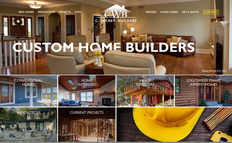 C. Weber Builders Web Developer Custom Home Builders Website Design