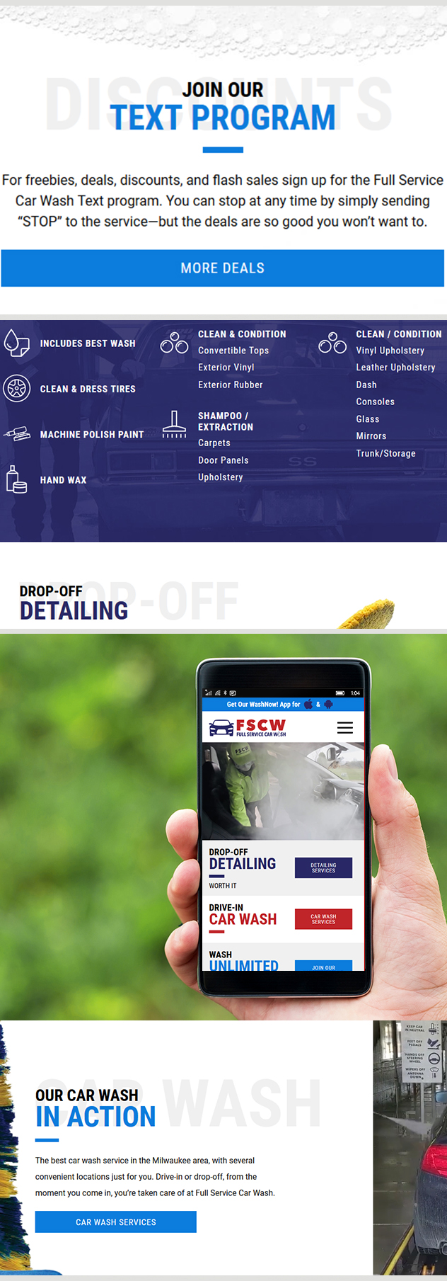 Full Service Car Wash  Developer Car Wash Services site Design