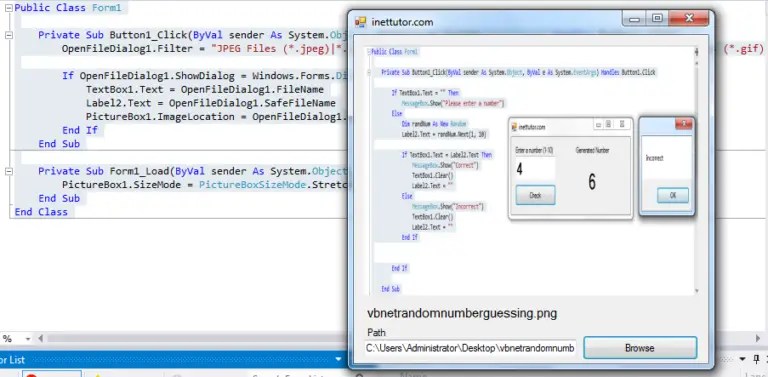 Visual Basic Load Image in PictureBox