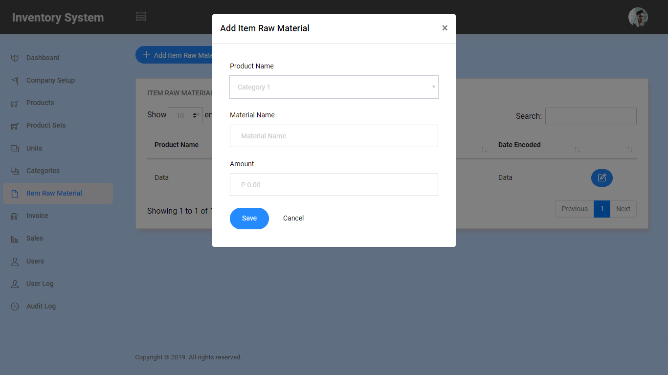 FREE Inventory System Use Case Diagram
