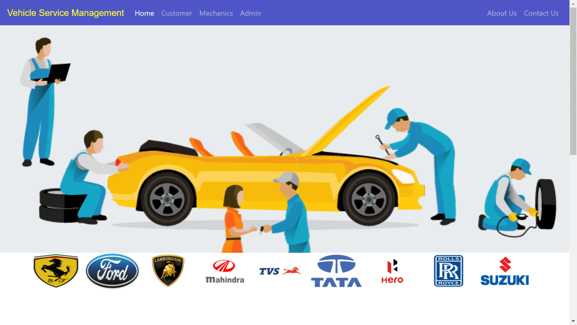 Vehicle Service Management System in Django Free Download 2024