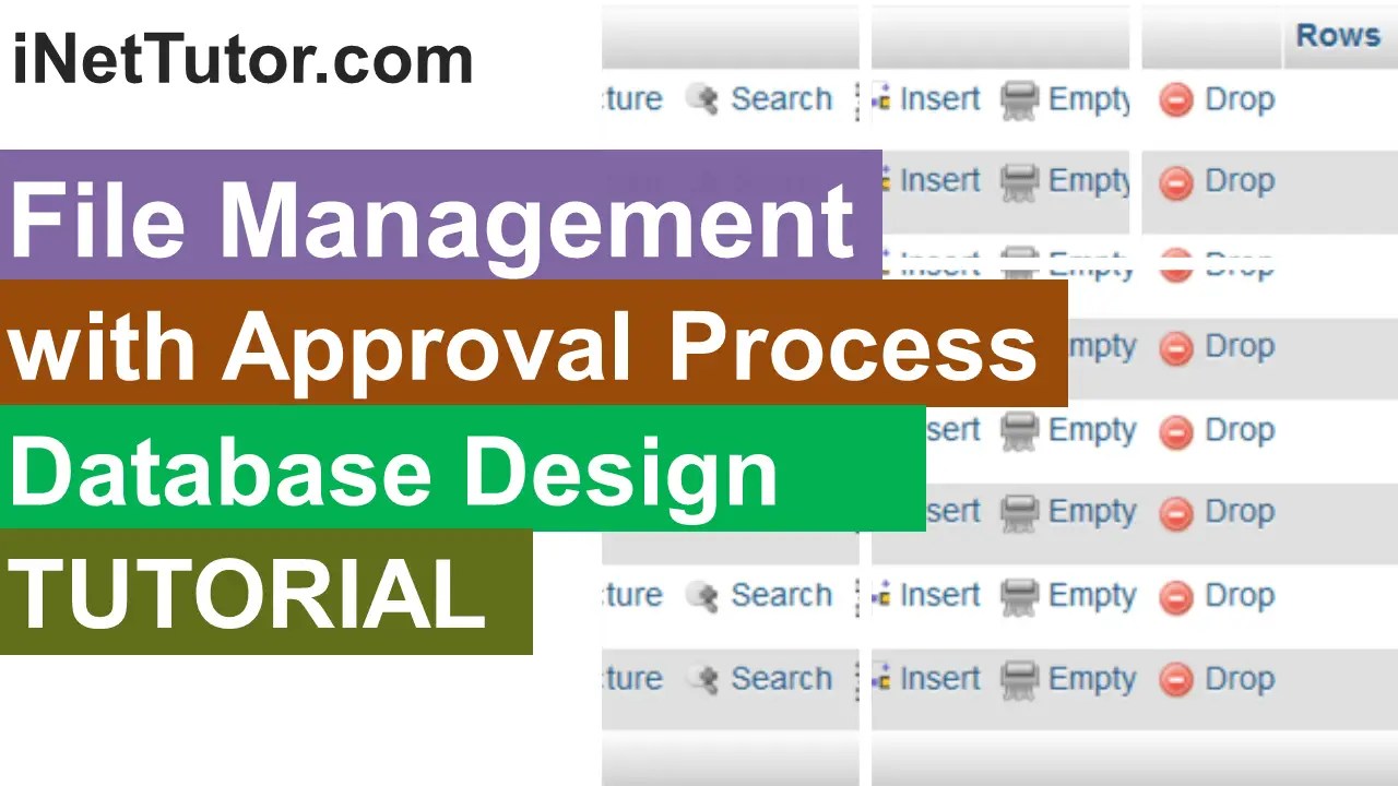 File Management with Approval Process Database Design 2024