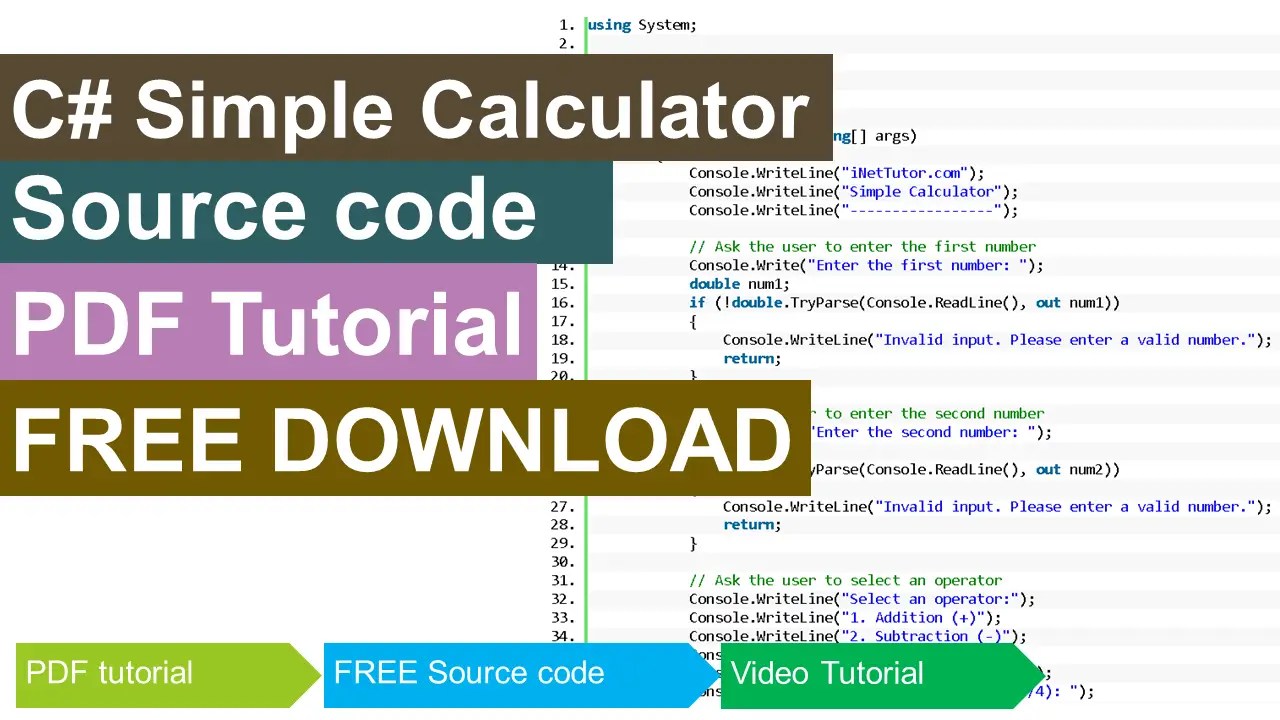 How to Create Simple Calculator in CSharp