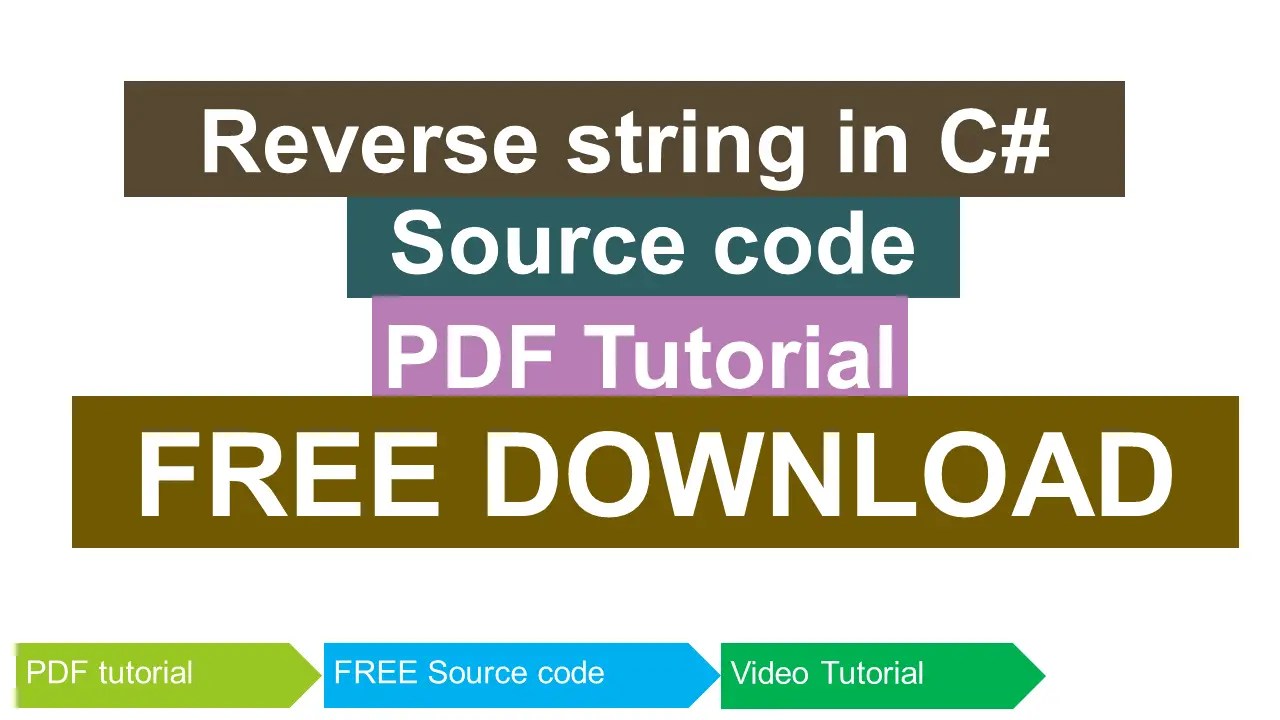 Reverse String in CSharp