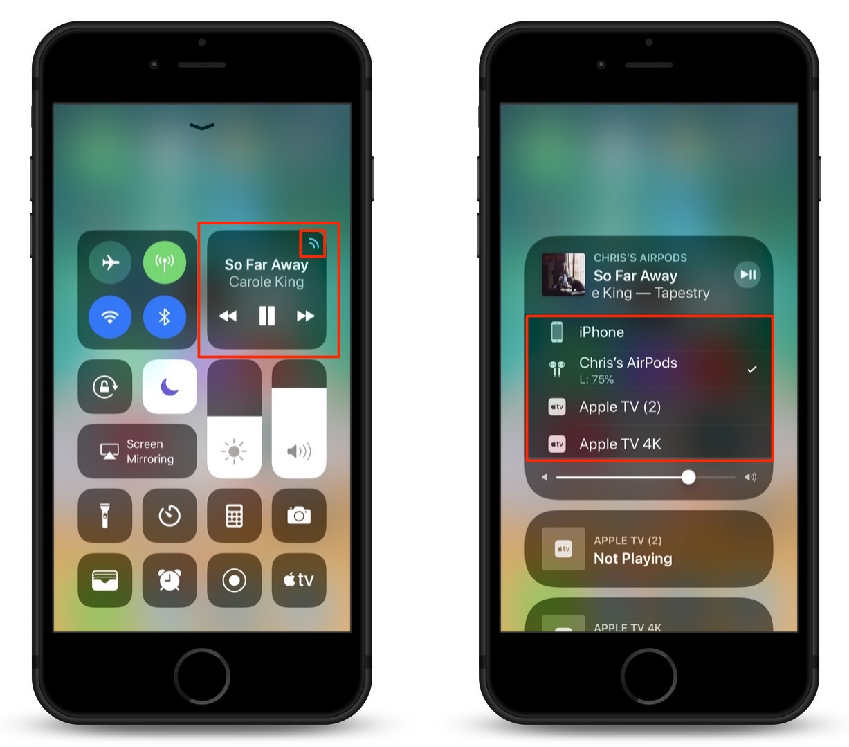 How To Switch Bluetooth Devices in the iOS 11 Control Center MacTrast