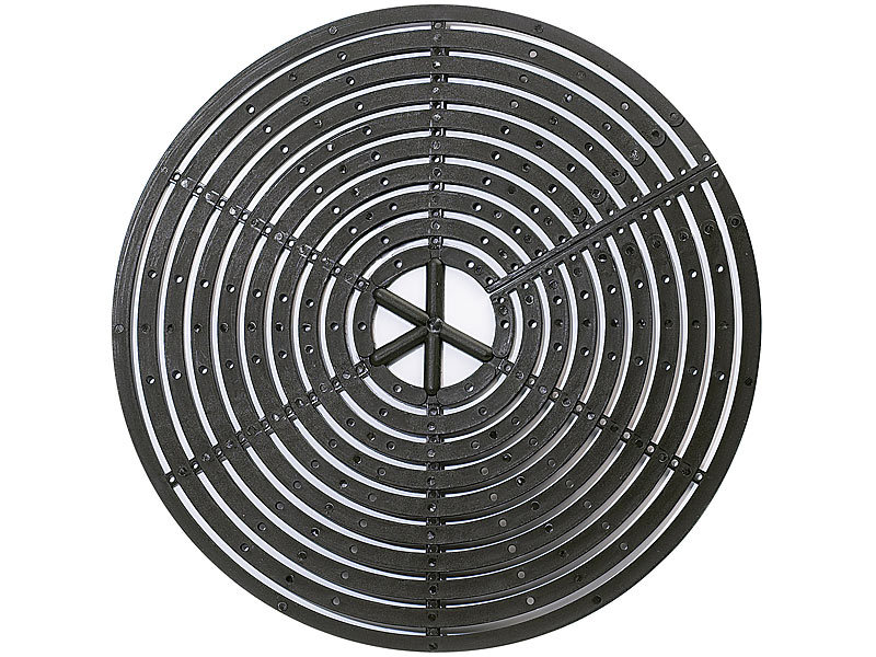 infactory BlumentopfSchutzgitter, schwarz, 10 Stück, 6 bis 24 cm