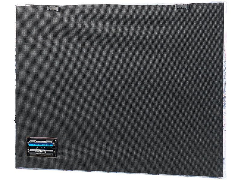 infactory Wandbild "Winterdorf" mit LEDBeleuchtung, 40 x 30 cm