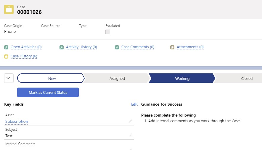How to show a todo list on the case page in each stage in Salesforce