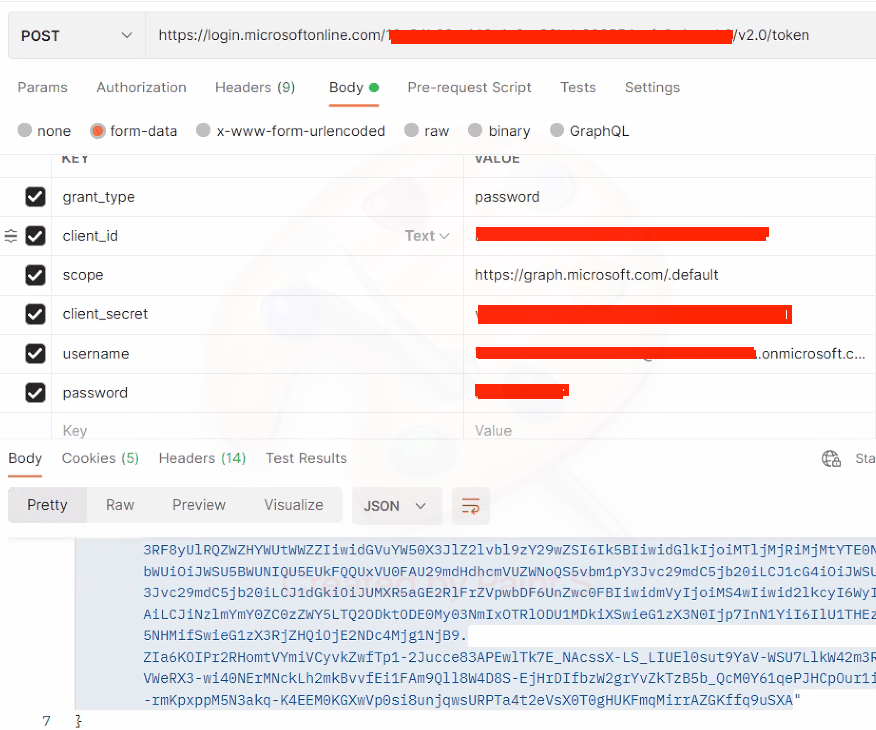 How to get Access Token for Microsoft Graph using Username and Password