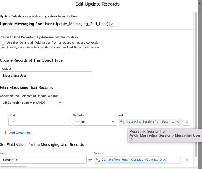 PreChat in Salesforce Messaging for InApp and  InfallibleTechie