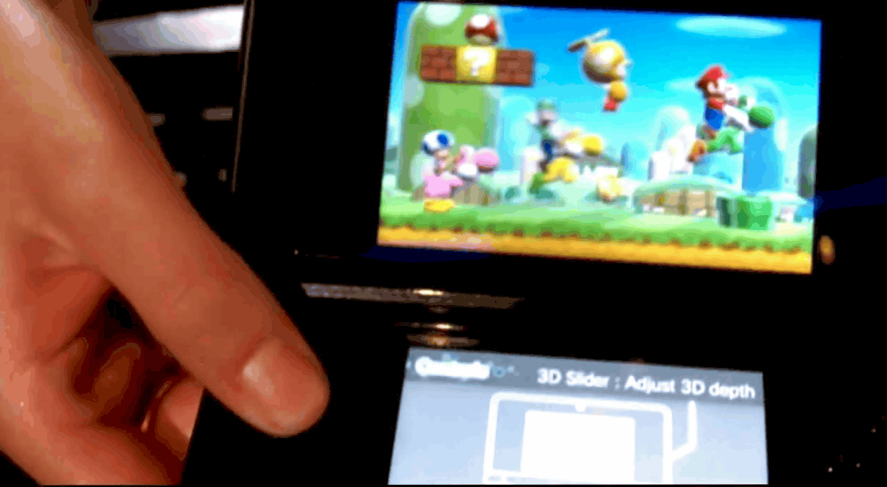 Showing off3DS composites give a stereoscopic view Infendo Nintendo