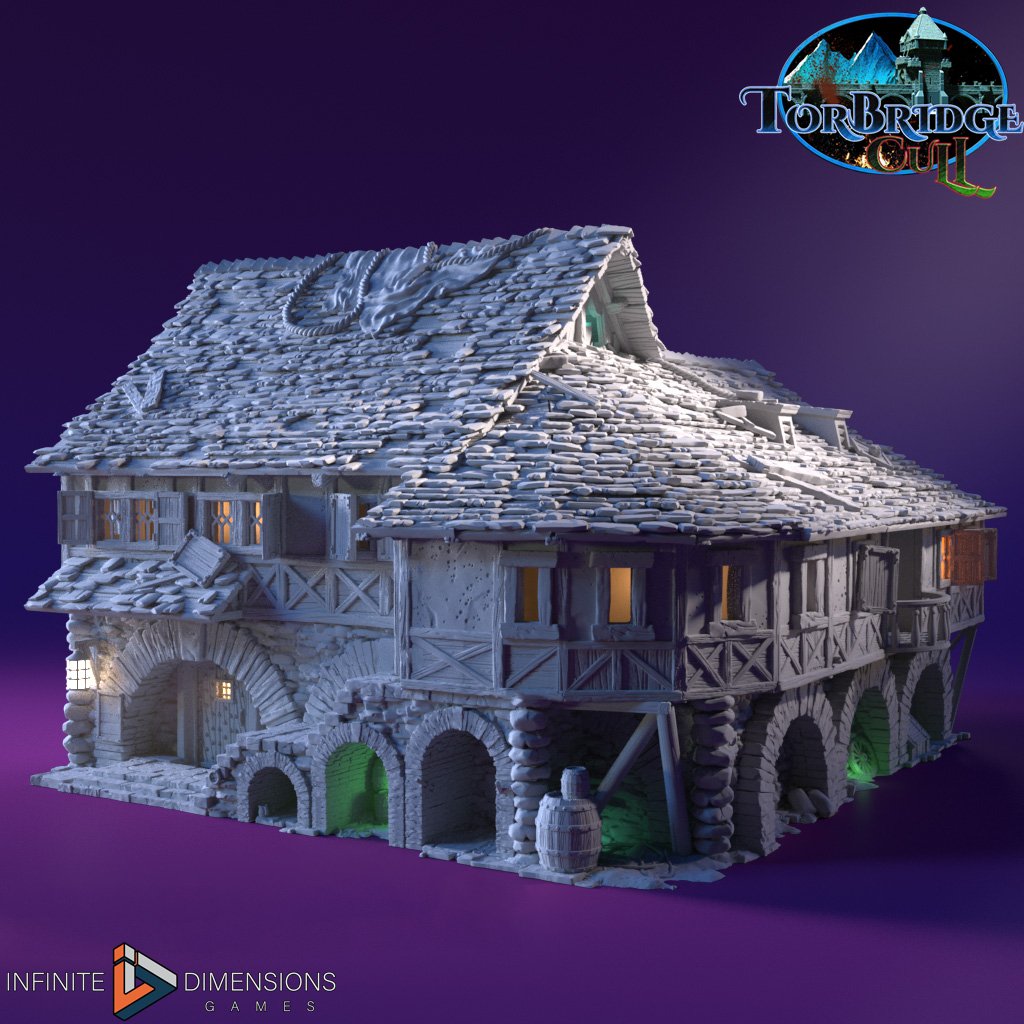 3D Printable Medieval Tavern Infinite Dimensions Games