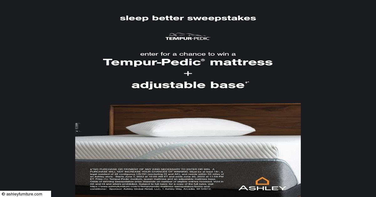 Ashley Furniture HomeStore » TempurPedic Mattress Sweepstakes