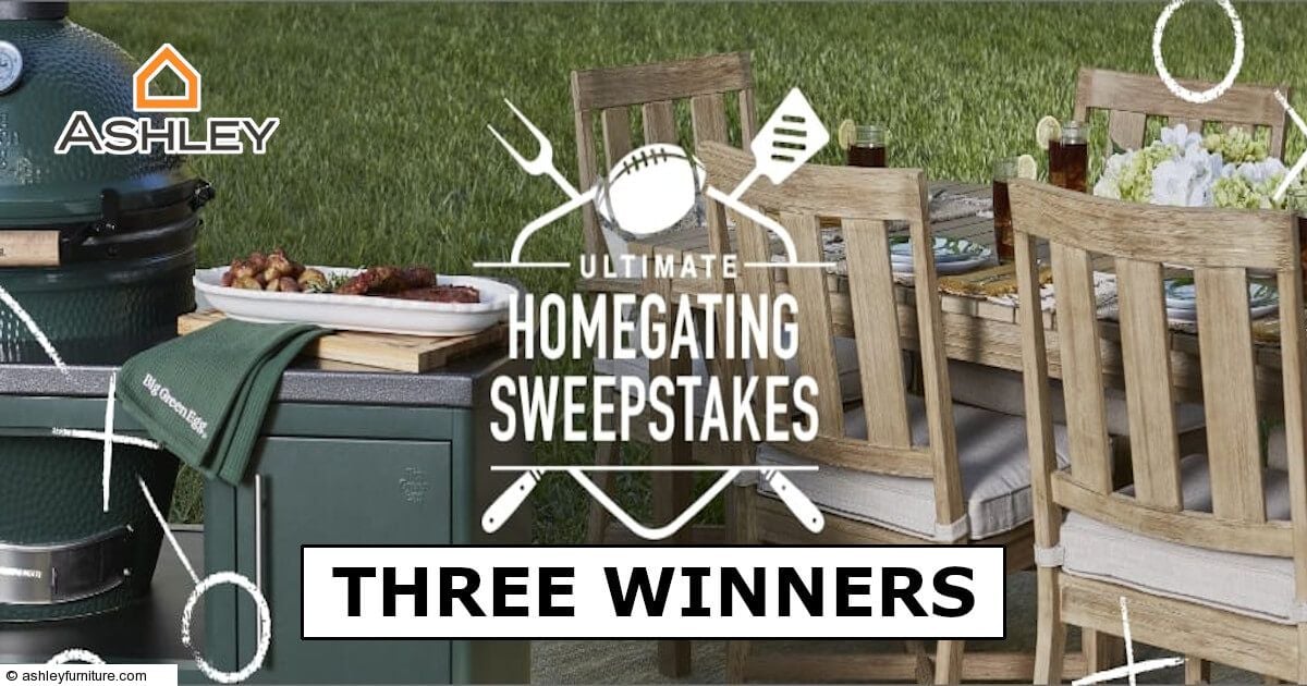 Ashley Furniture HomeStore » Big Green Egg Ultimate Homegating Sweepstakes