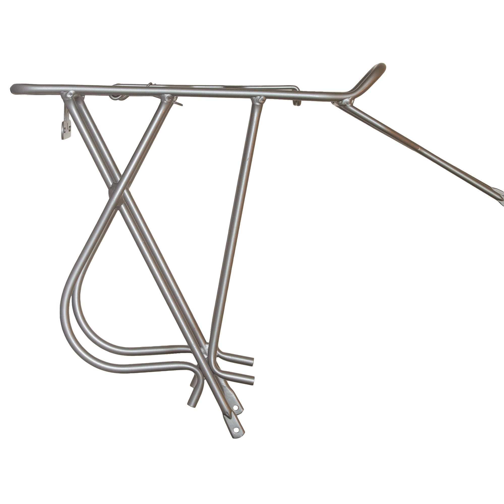Frame Mount Silver Steel Rear Rack Infinity Cycle Works