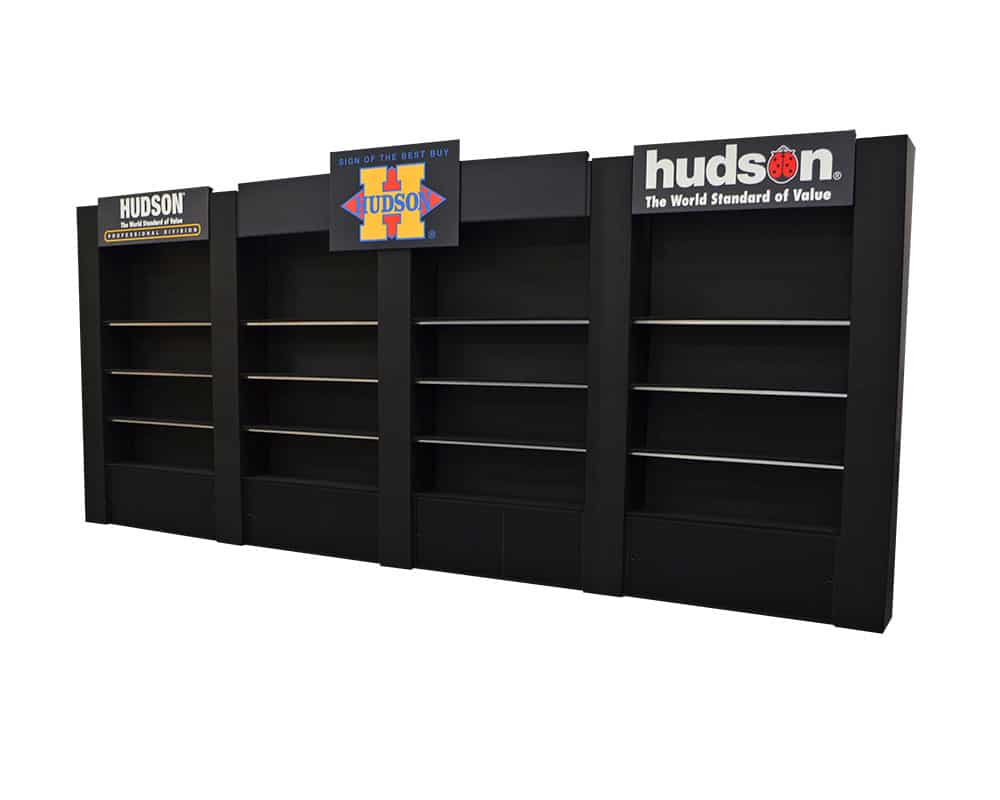20’ Trade Show Rental Lightweight Shelving Kit 01