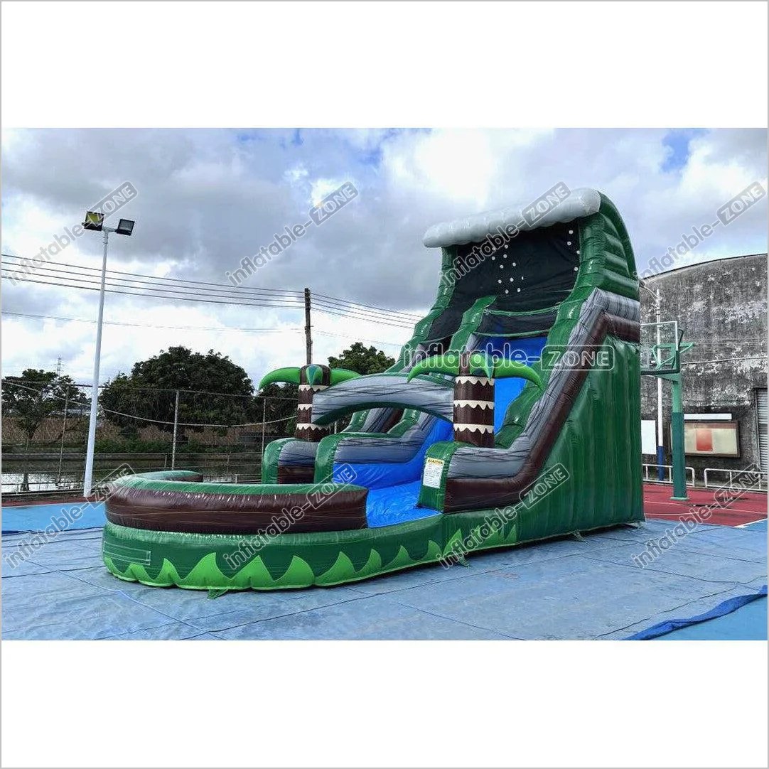 Outdoor Fun Water Slide Jumpers Near Me Emerald Crush Tsunami Inflatab