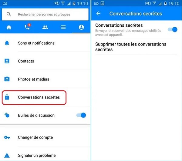 Comment utiliser les Conversations secrètes dans Facebook