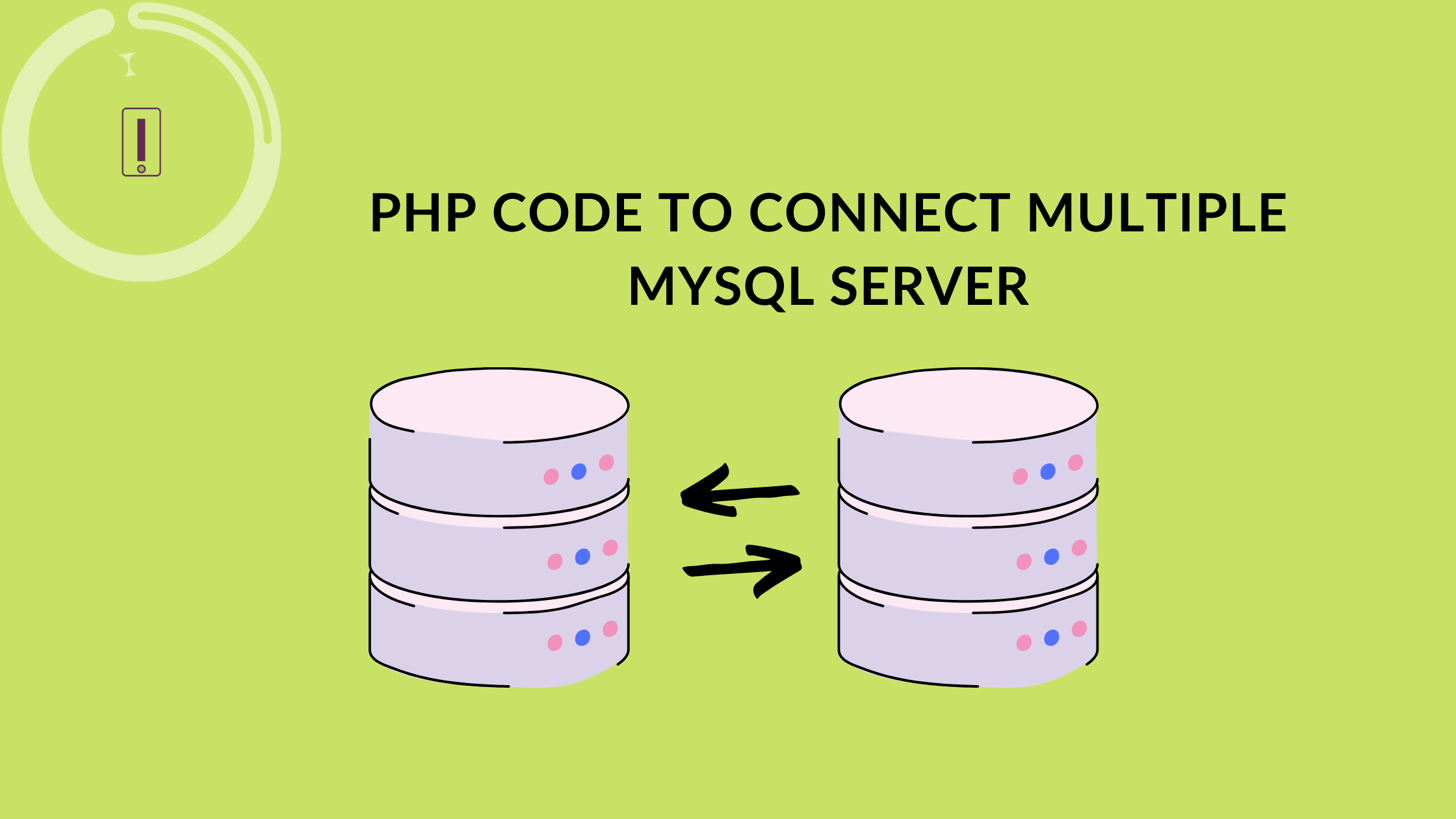 PHP code to connect multiple MySQL server,multiple database