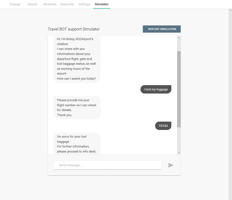 Answers Simulate the Conversation