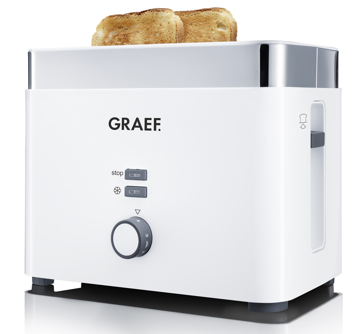 Graef TO 61 Toaster 2Schlitz Toaster in weiß und schwarz