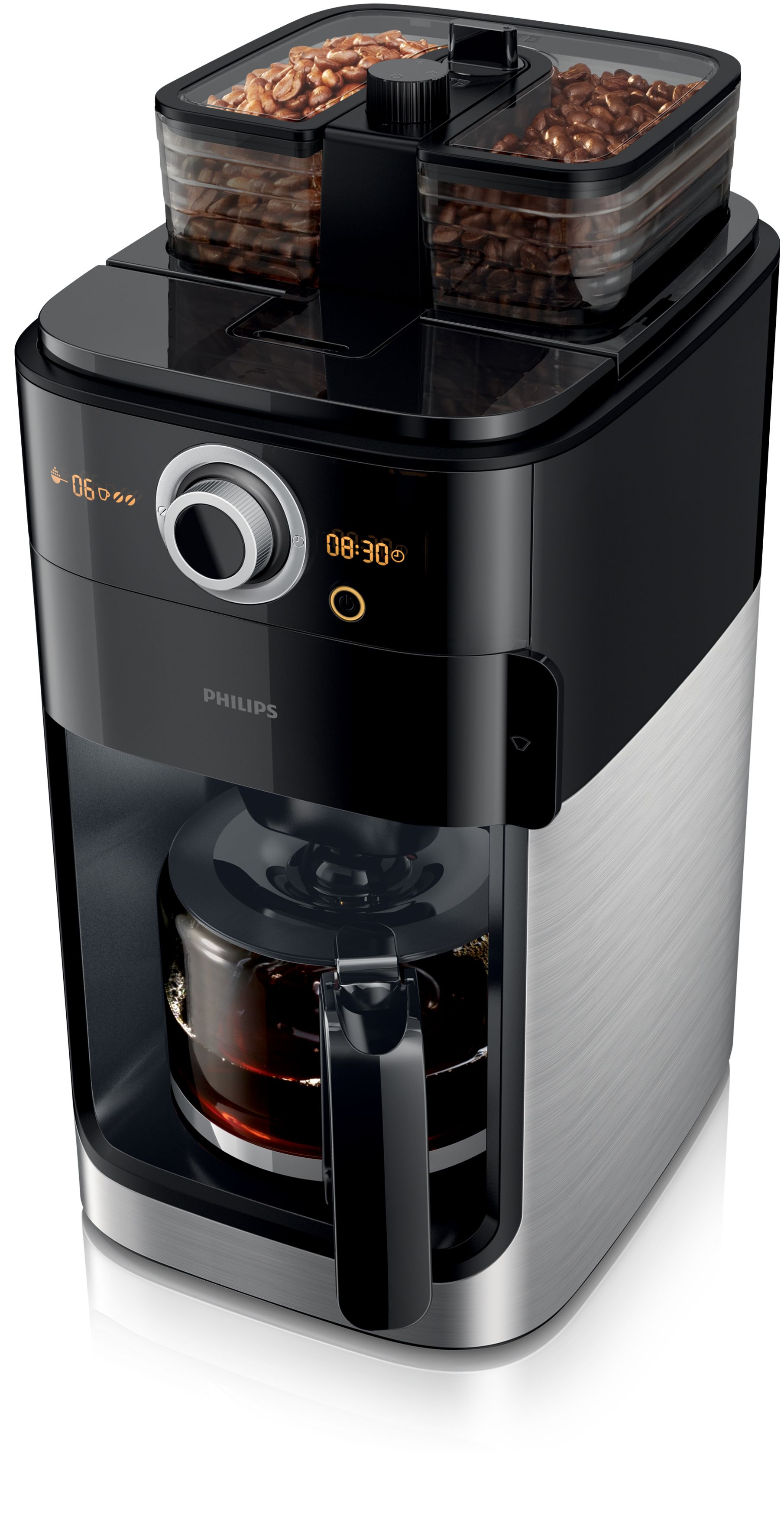 Philips HD7762/00 Filterkaffeemaschine Grind&Brew Kaffeebohnen nach