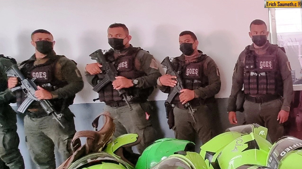 La Policía Nacional de Colombia despliega el Grupo de Operaciones