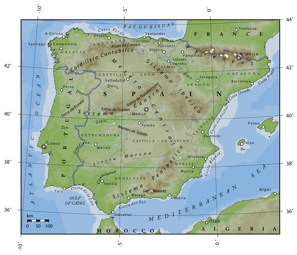 Península Ibérica Geografia InfoEscola