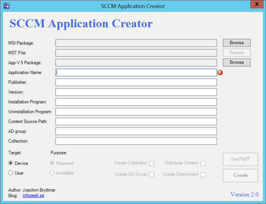 Ny version av SCCM Application Creator InfoGeek