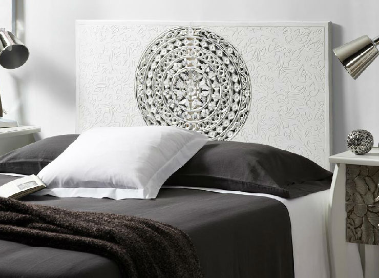 Cabecero Tallado Cama de 150 Blanco Blog de artesania y decoracion