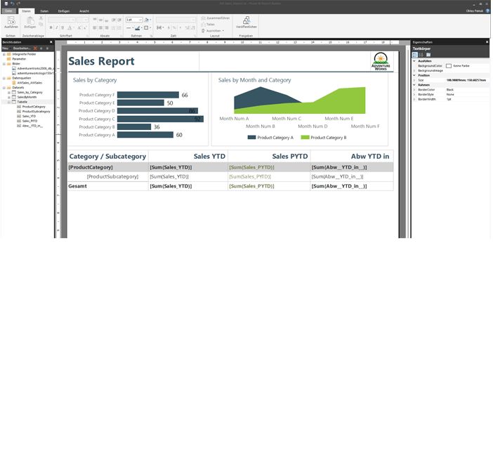 How To Create Table In Power Bi Report Builder