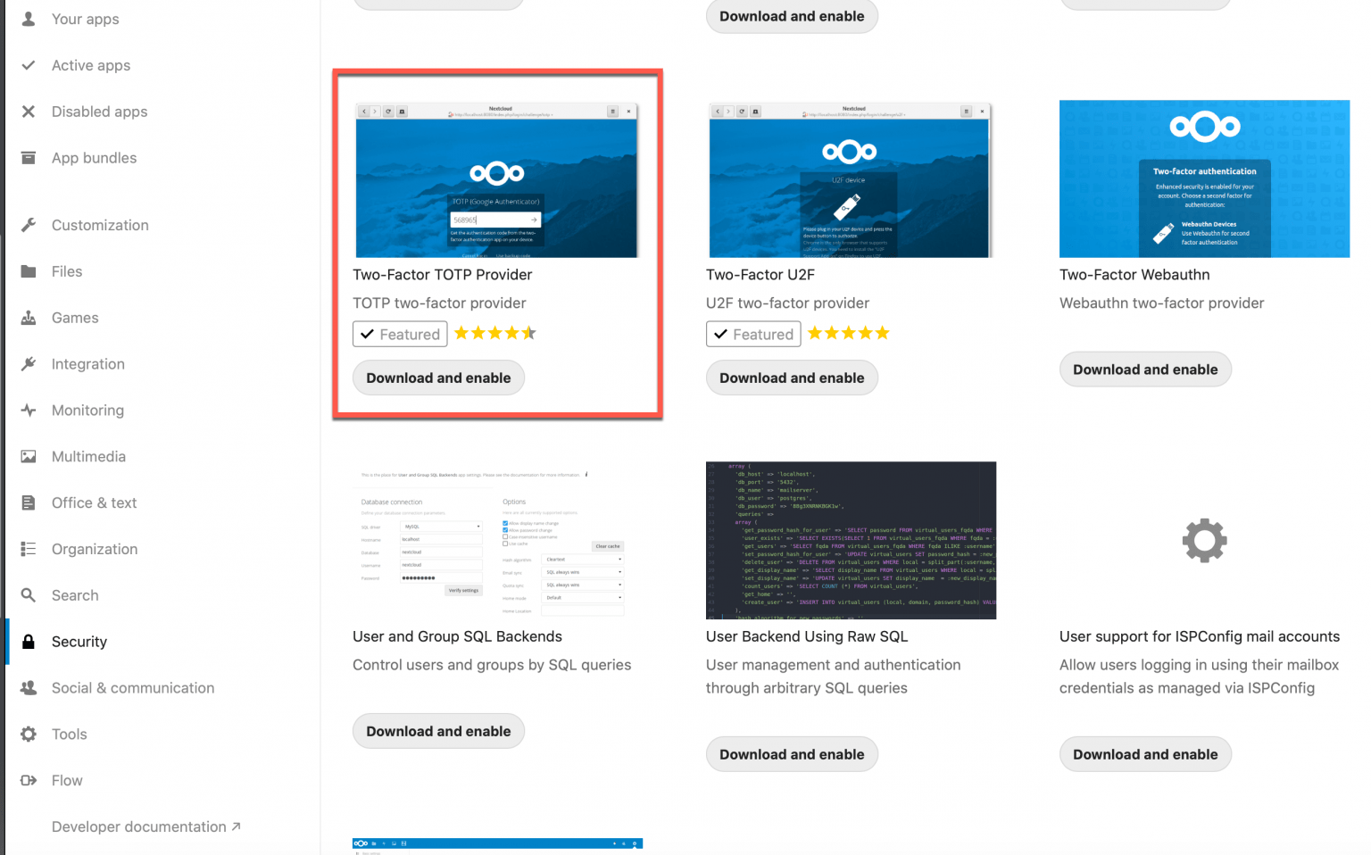How to add Two Factor Authentication (2FA) to your Nextcloud install