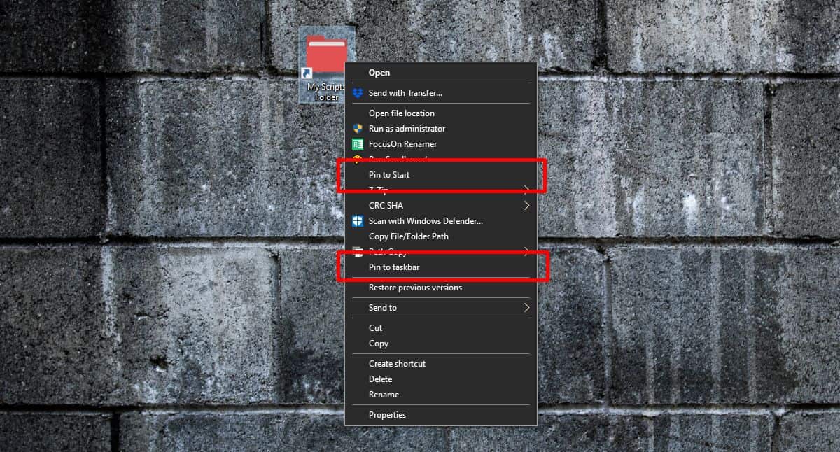 Comment épingler un dossier à la barre des tâches ou au menu Démarrer dans Windows 10